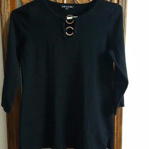 Cable and gauge 3/4 sleeved shirt